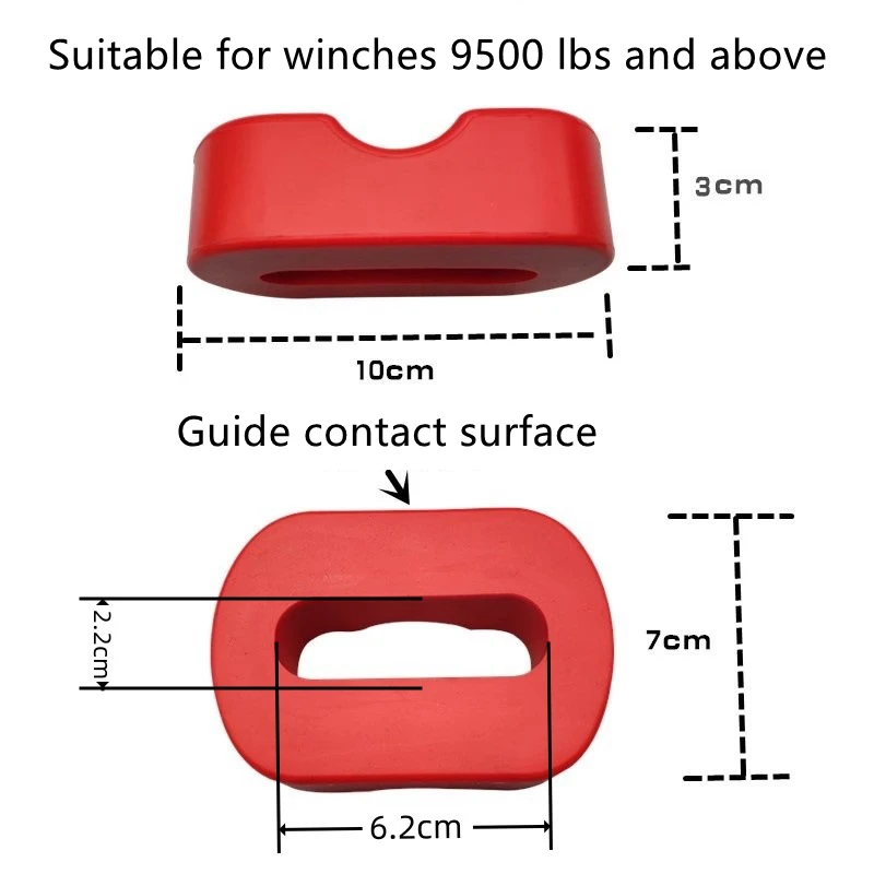 

High-quality guide block pads for outdoor vehicles, suitable for heavy-duty electric winch hooks and winch ropes