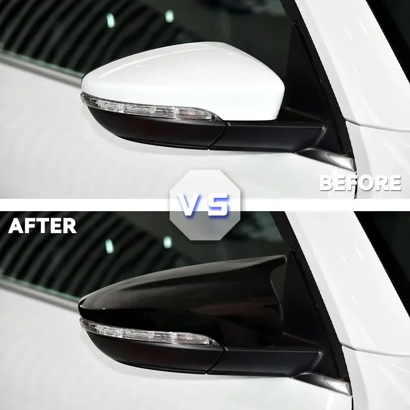 For VW JETTA MK6 Volkswagen Passat B7 Scirocco Beetle CC Eos Rearview Mirror Cover Add on 2X Side Wing Mirror Cover Caps