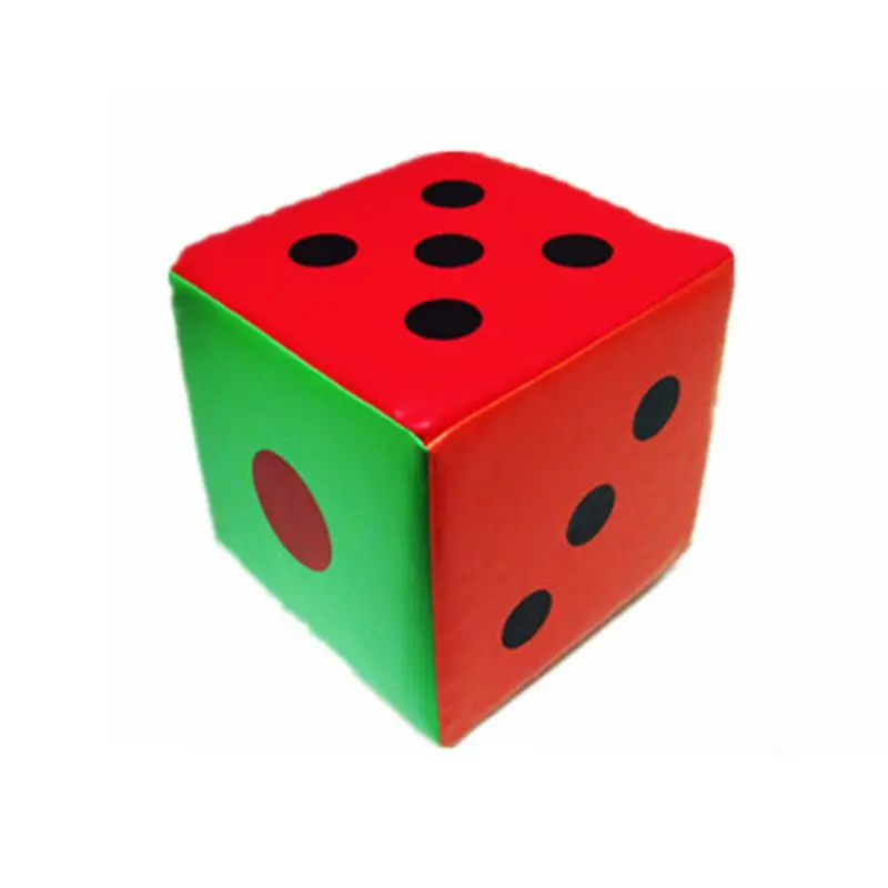 20/12cm super grande dice colorido seis lados esponja festa jogo adereços ajuda de ensino