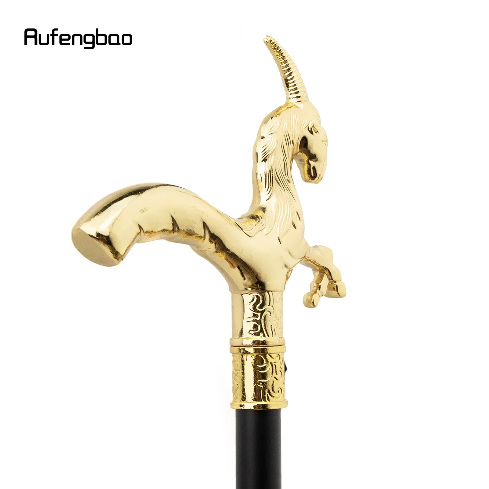 ไม้เท้าเดินแฟชั่นลายสัตว์ป่าชนิดเดียว ลายหญ้าแพะทอง สำหรับตกแต่ง คอสเพลย์ ปาร์ตี้ ไม้เท้าฮาโลวีน ไม้เท้ายาว 93 ซม.