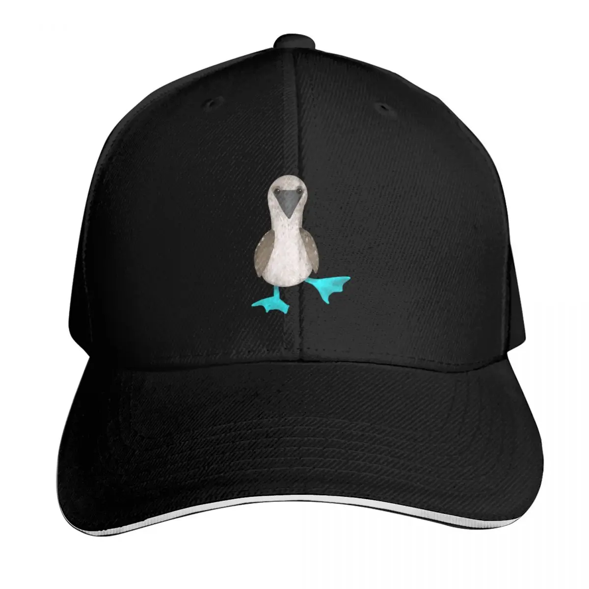 Blue footed booby bird Baseball Cap Contrast Two Tone Brim Snapback Flat Bill Strapback Dad Hat