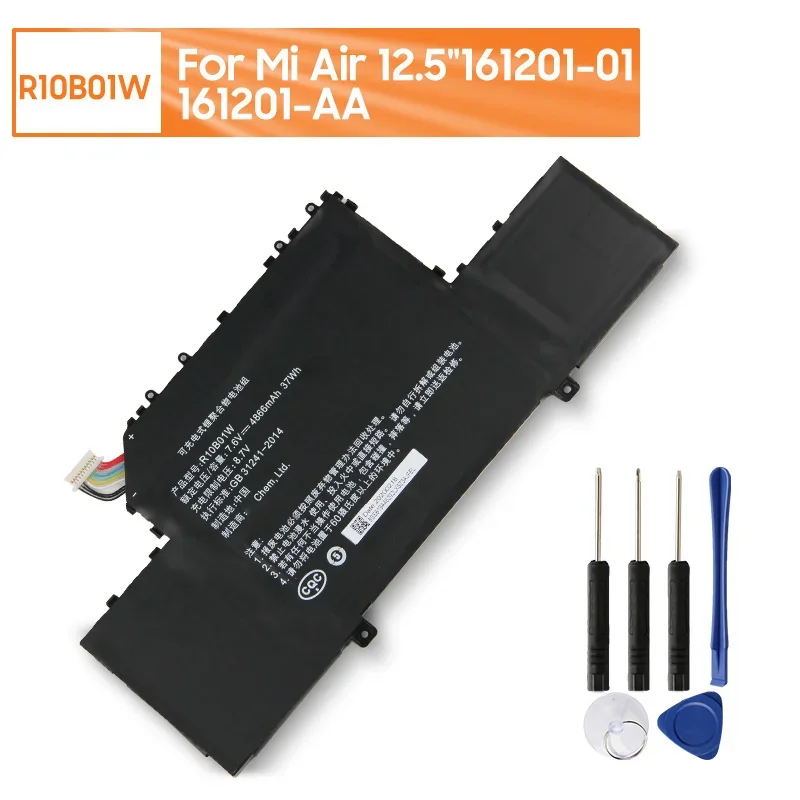 

Сменный аккумулятор R10B01W R10BO1W для Xiaomi Mi Air 12,5 дюйма 161201 -01 161201 -АА аккумулятор 3620 мАч