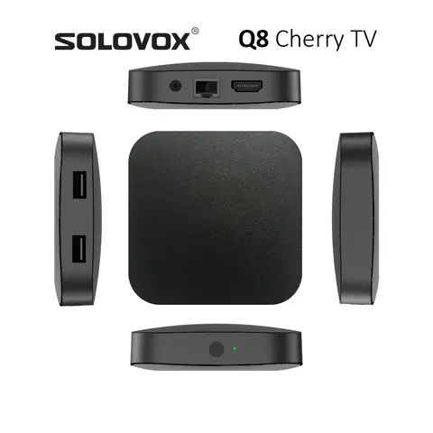SOLOVOX 2023 Q8 CherryTV Live Android 11 TV-BOX 4G 32G S905Y4 Fyrkärnig 5G MIMO Dubbel WiFi Stalkermac ATV AV1 4K-dekoder 8 best sales solovox - №1