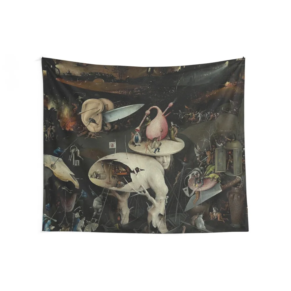 Hell, The Garden of Earthly Delights - Hieronymus Bosch Tapestry Wallpapers Home Decor Room Decor Decor Home Wall Mural Tapestry