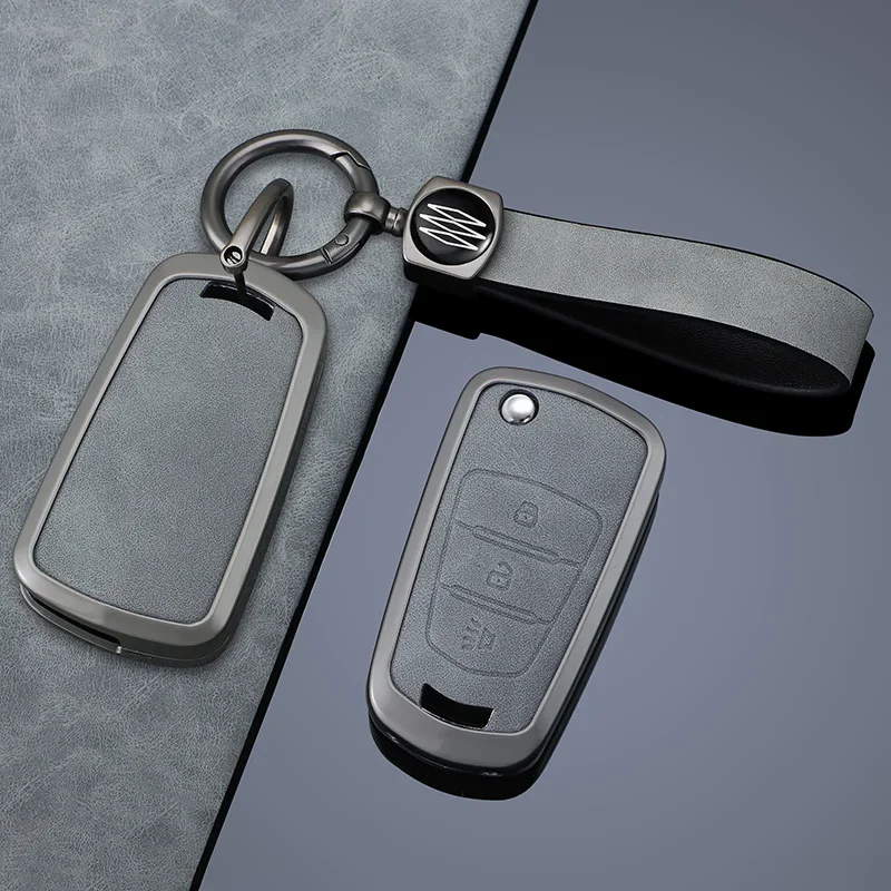 

Кожаный чехол для ключей из цинкового сплава для GREAT WALL WINGLE 5 6 3 7 Voleex C30 STEED HAVAL GW HOVER H5, аксессуары для ключей