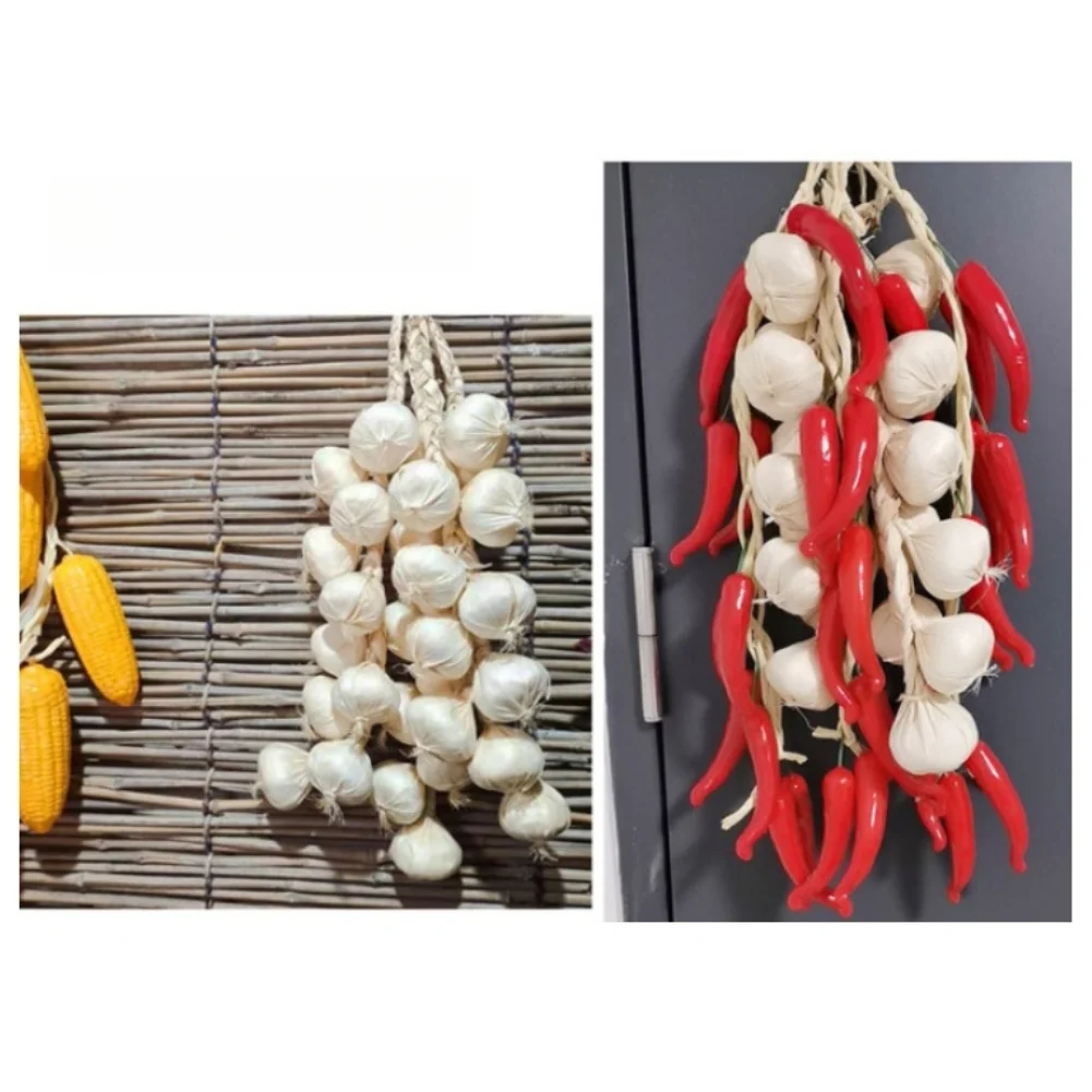 

Набор из 6 реалистичных искусственных чесночных головок для декора кухни и реквизита для фотосъемки еды, изготовлен из пластика для многократного использования
