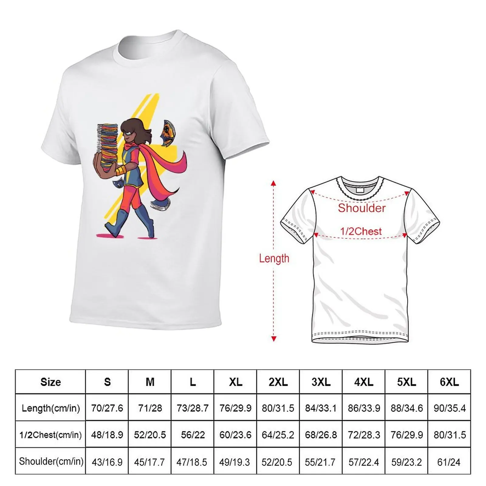 kamala khan T-Shirt anime t shirts for man man t shirts high quality luxury brand T-Shirt