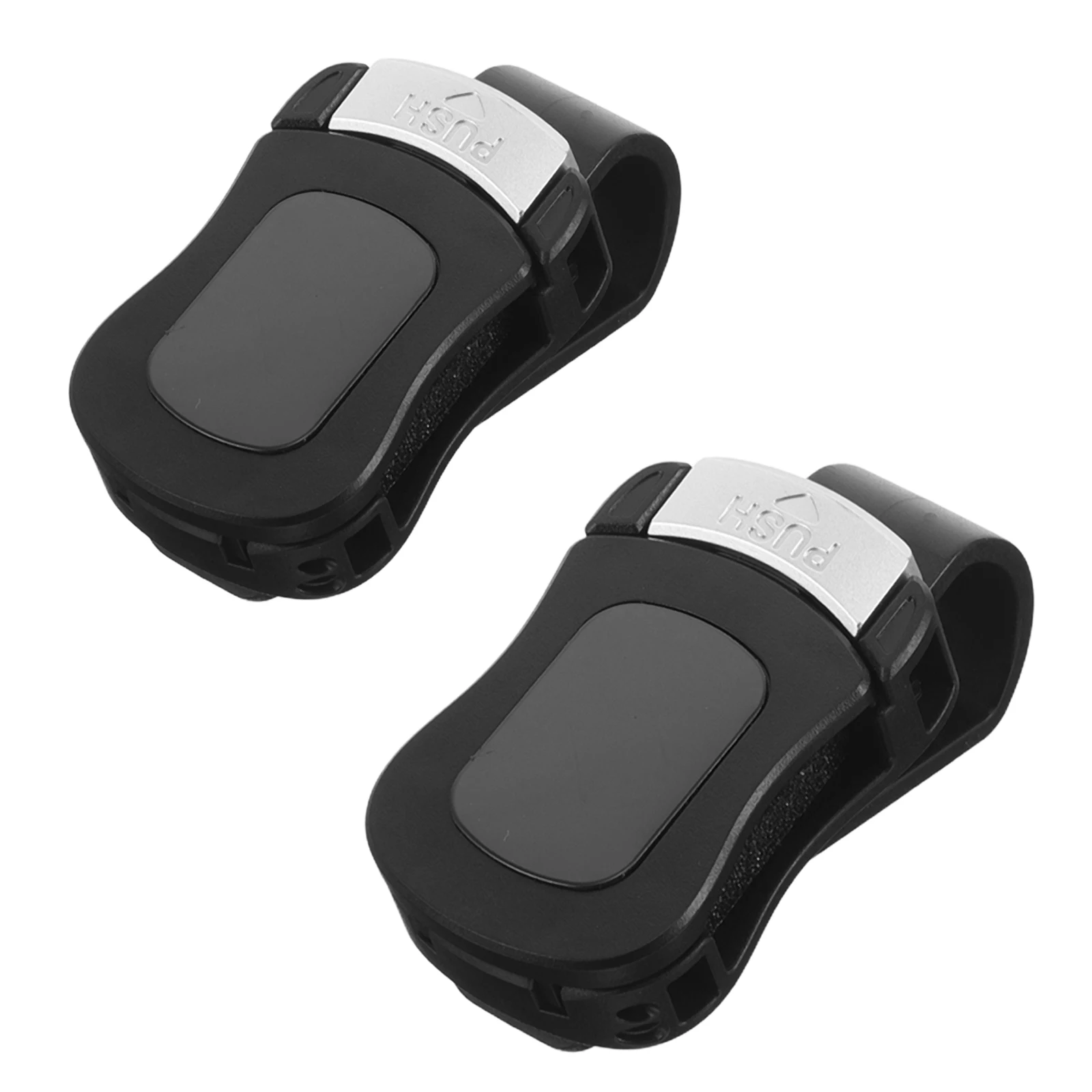 

2pcs Car Glasses Holder Sun Visor Clip Space Saving Secure Grip Sturdy Material Sunglasses Organizer for Car Interior Auto