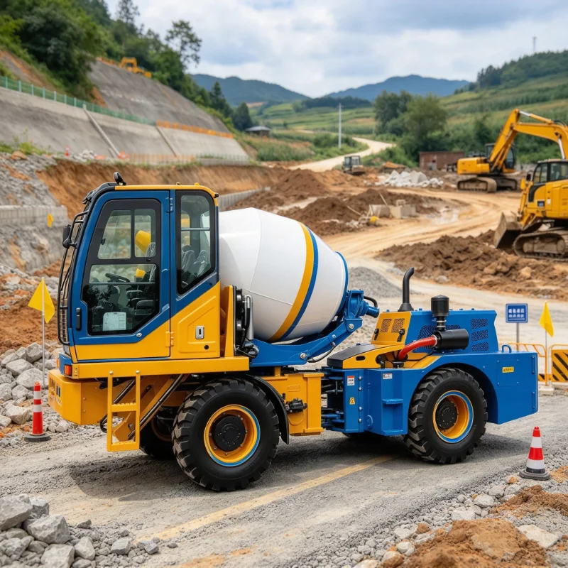 Self-loading Concrete Mixer Truck Integrated Weighing System Enlarged tank Full Automatic Self-feeding Cement Mixer