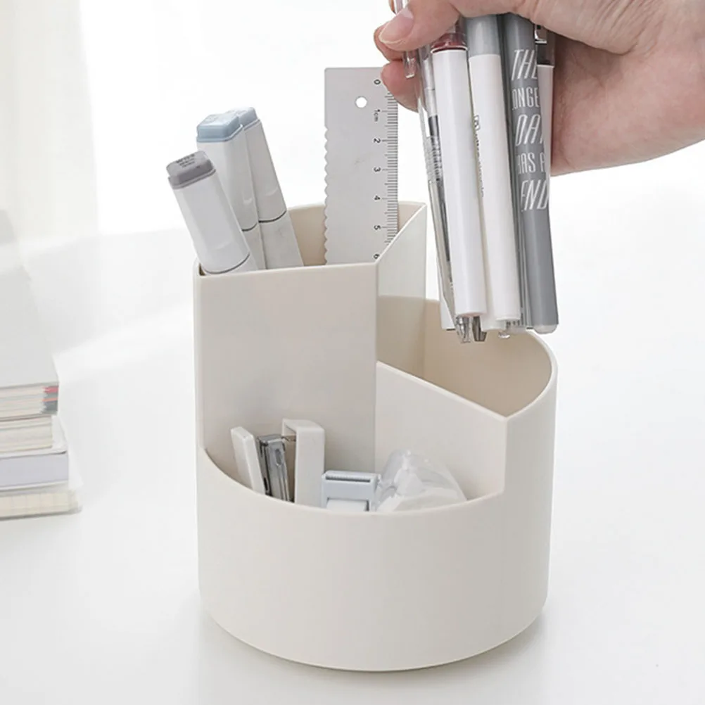 

Rotating Pen Holder Pencil Desk Stationery Organizer Stand Portalápices School Holders Creative Brush Pot Penholder