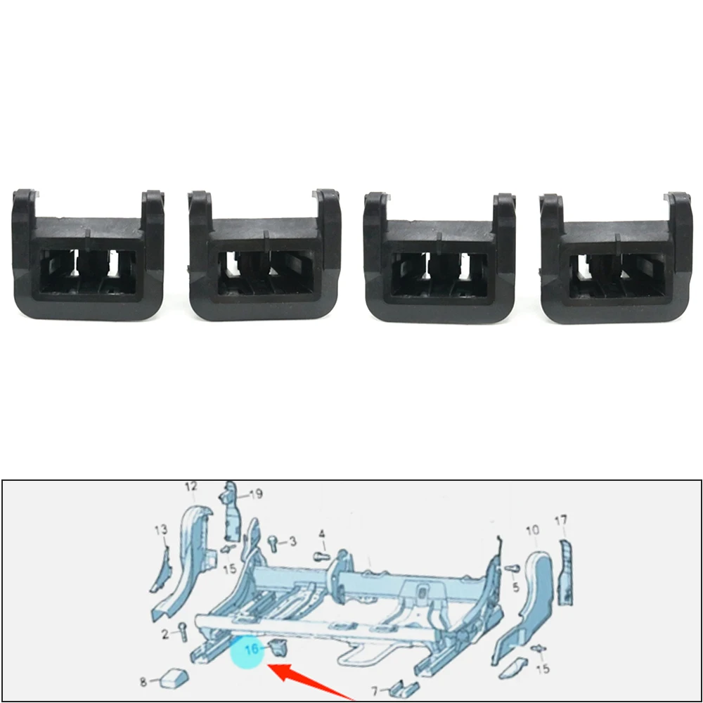 

Rear Seat Fixing Buckle Cushion Pad Clip For AUDI Q5 SQ5 Q7 A8 Q8 SQ8 RSQ8 E-tron Quattro GT Bentley Bentayga Porsche Cayenne