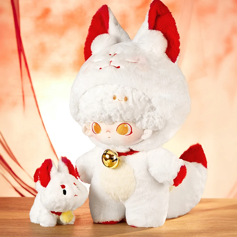 POP MART Tonight's Collection No Sleeping Allowed Dimoo Cotton Doll Fox Spirit Doll Trend Based Products 40cm 12304190002