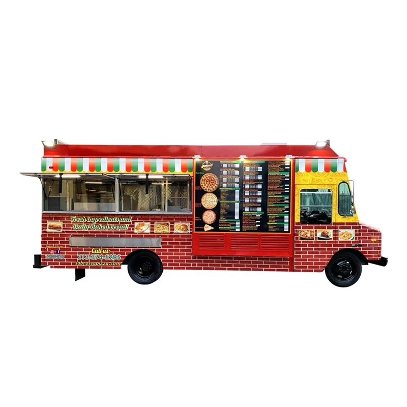 American Popular Street Fast Food Carts Crepe Food Truck Food Trailer With Snack Mobile Kitchen