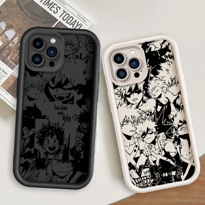 

Anime My Hero Academia For Apple iPhone 16 15 14 13 12 11 Pro Max Plus Eye Ladder Soft TPU Silicone Cover
