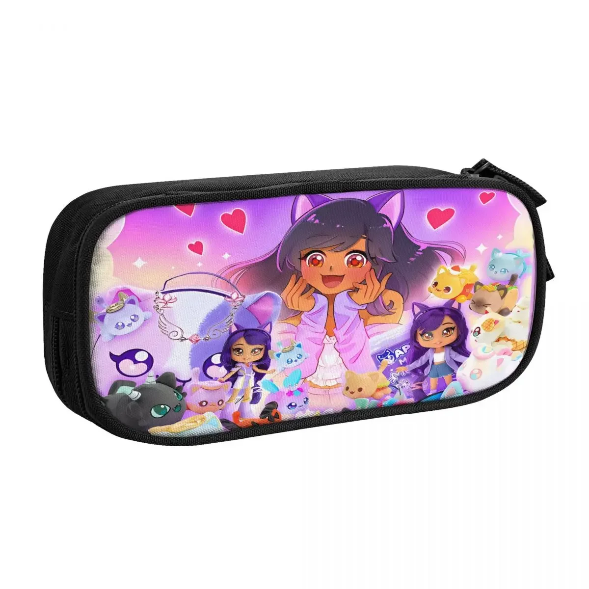 

Cartoon Aphmau Bravura Big Capacity Pencil Pen Case Office College School Large Storage Bag Pouch Holder Box Organizer