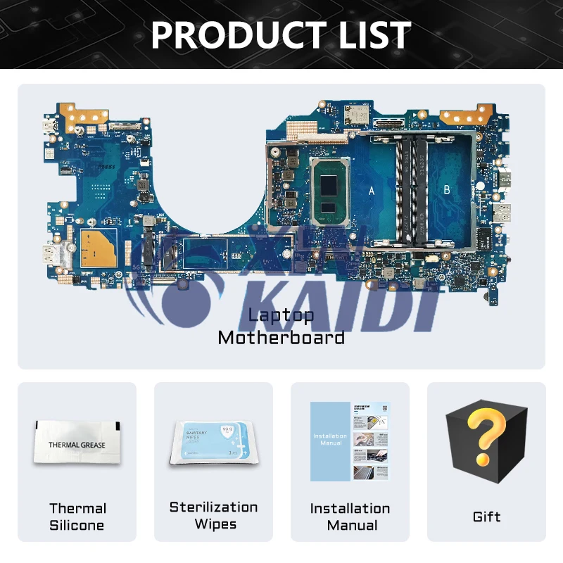 Notebook Mainboard For ASUS ExpertBook B7 Flip B7402FEA B7402FV B7402F Laptop Motherboard With i5 i7 11th Gen CPU 8G 16G RAM