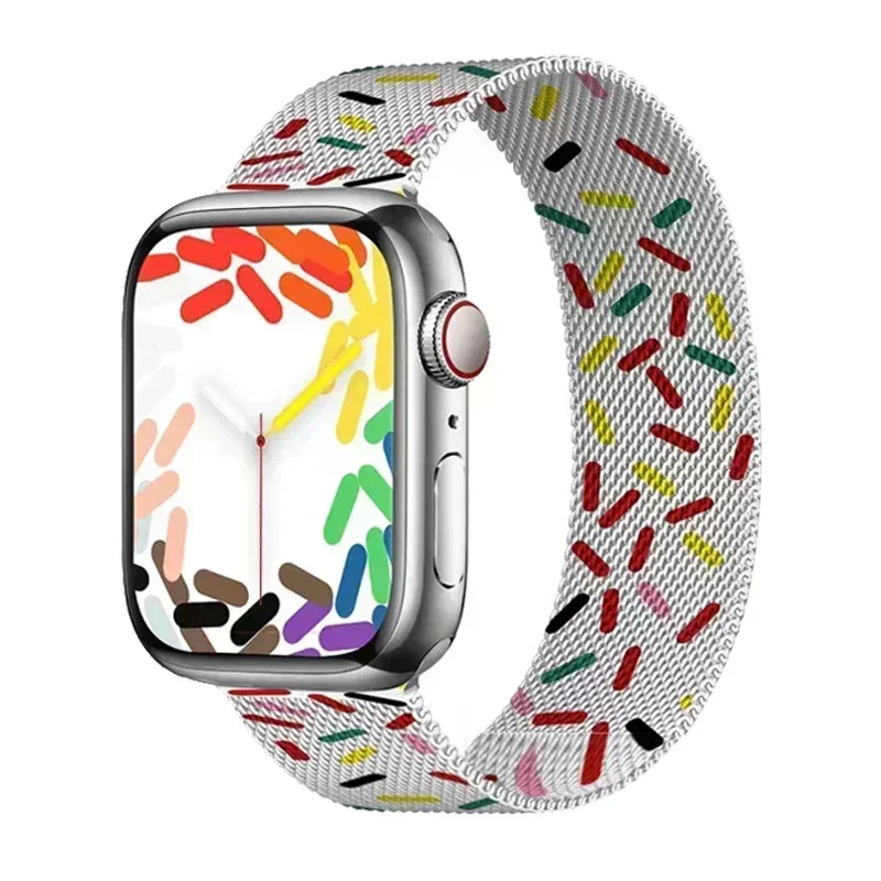 Milanese band voor Apple Watch Band Ultra 2 49 mm 44 mm 40 mm 45 mm 41 mm 38 mm 44 mm armband F of iWatch serie 9 3 6 5 SE 7 8 band