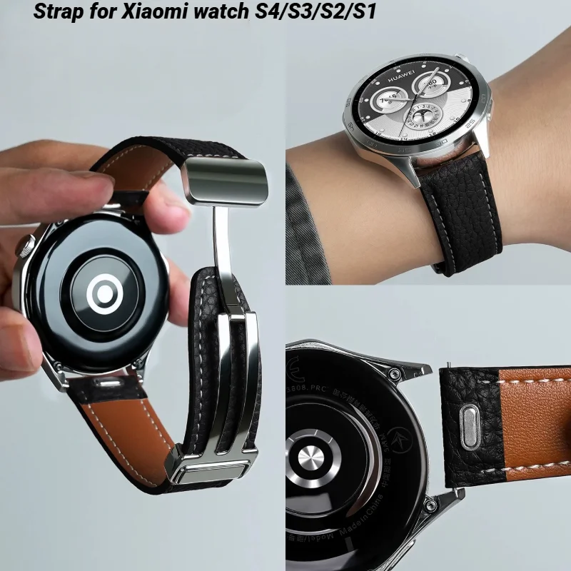 bracelet-en-cuir-de-vache-pour-montre-xiaomi-s4-bracelet-magnetique-pour-montre-xiaomi-s3-s2-s1-pro-22mm-bracelet-de-sport-correa