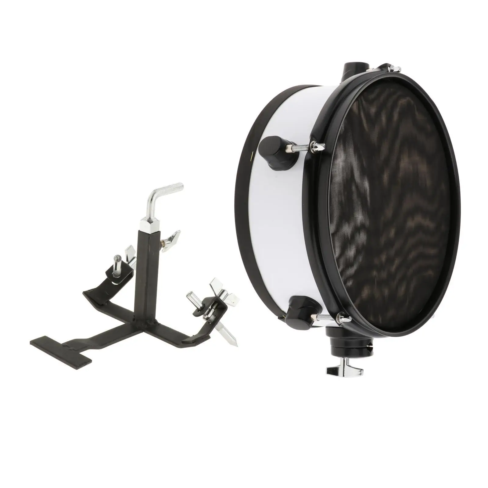 Drum Pedal Base Cowbell Bracket Steel Foot Pedal Mount for Compact Drum Kit and Percussion Accessory Performance