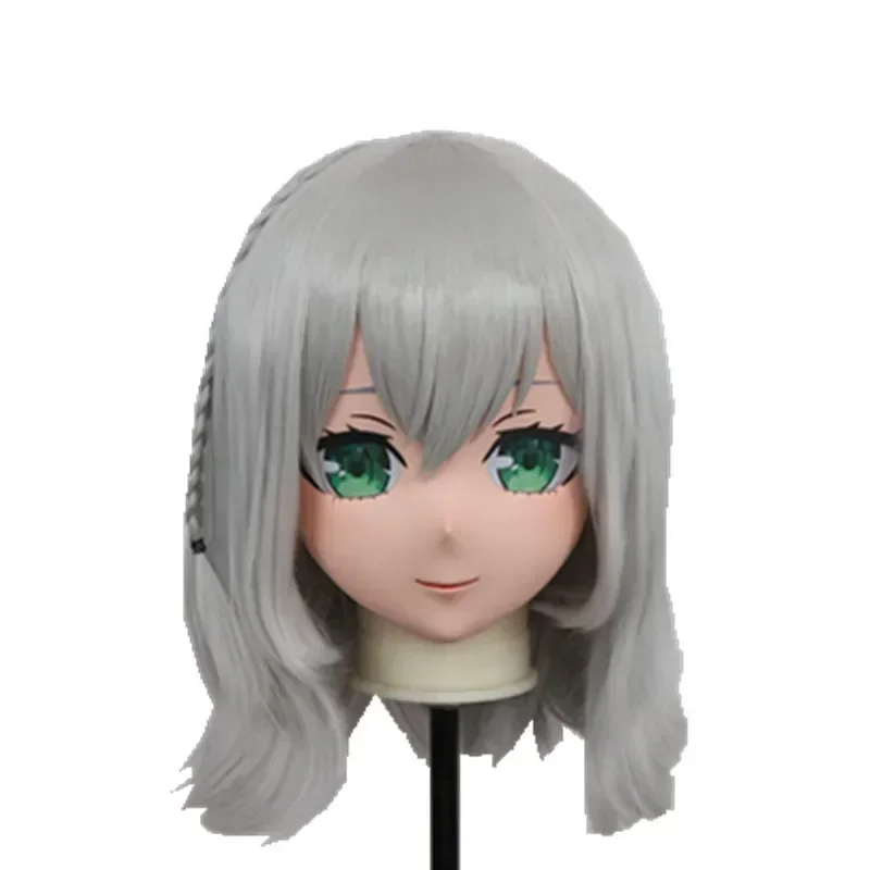 

(B85) Маска по индивидуальному заказу, трансвестит с корпусом, силиконовая аниме Genshin Impact Noelle Kigurumi, маска для косплея