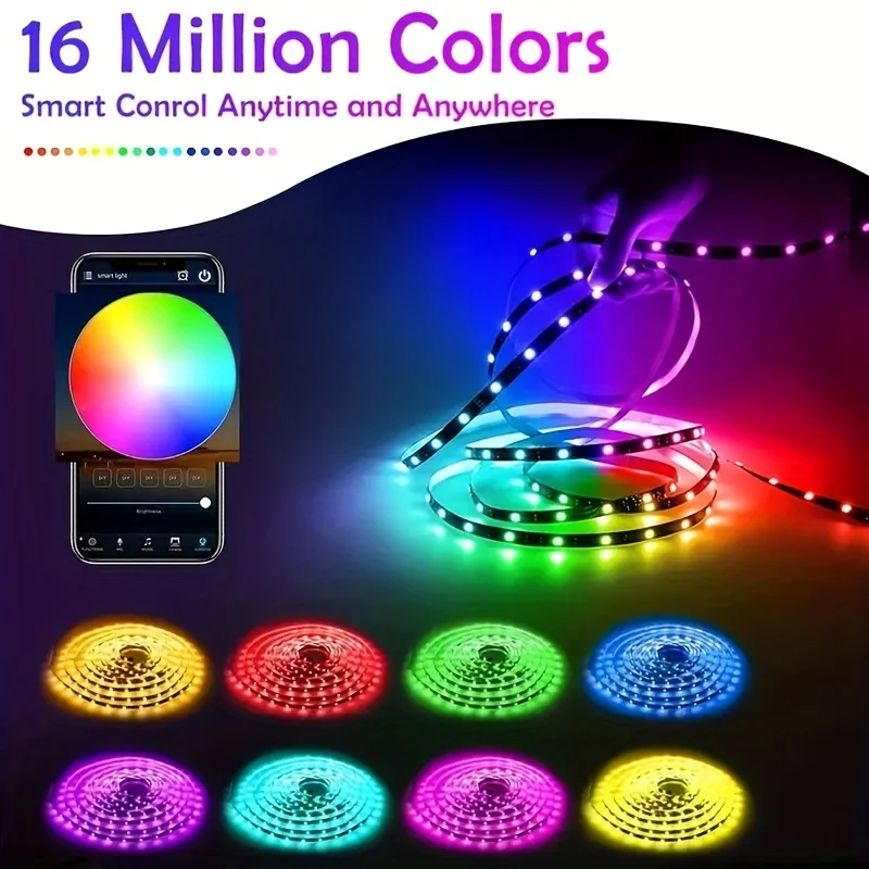 Dc5v led streifen bluetooh app fernbedienung usb rgb 5050 lichter farbwechsel für schlafzimmer tv hintergrund beleuchtung wohnzimmer party dekor