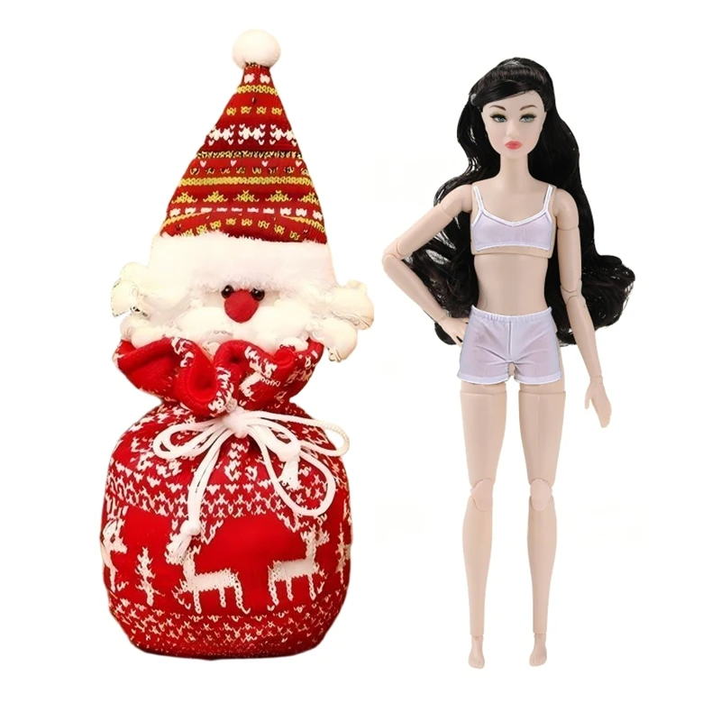 Nuevo regalo de Navidad, muñeca de 11.5 pulgadas con articulaciones móviles, modelo de muñeca femenina, juguetes para niños, el mejor regalo de cumpleaños para niños, juego de bricolaje.