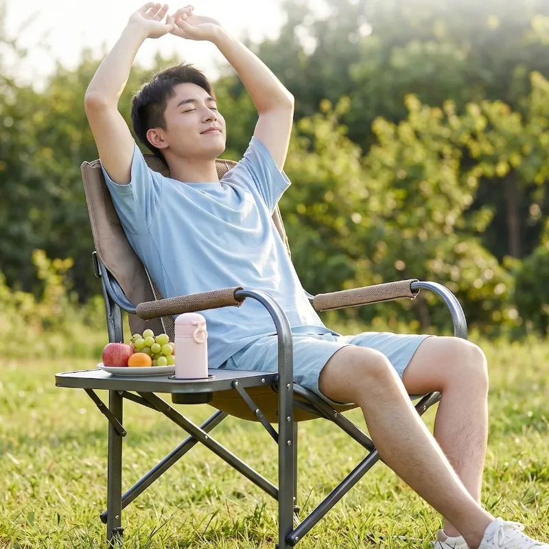 Folding Director Chairs Outdoors Camping Chair Film Crew Shot Rest Makeup Chairs Portable Fishing Chairs with Table Board