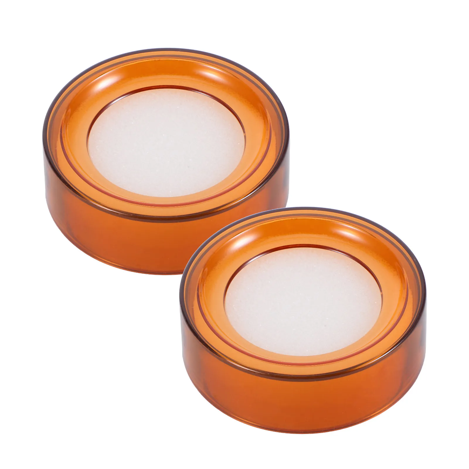 2Pcs Desktop Finger Moistener Sponge Cup for Financial Institutions Cashiers Money Counting Paper Sorting Document Handling