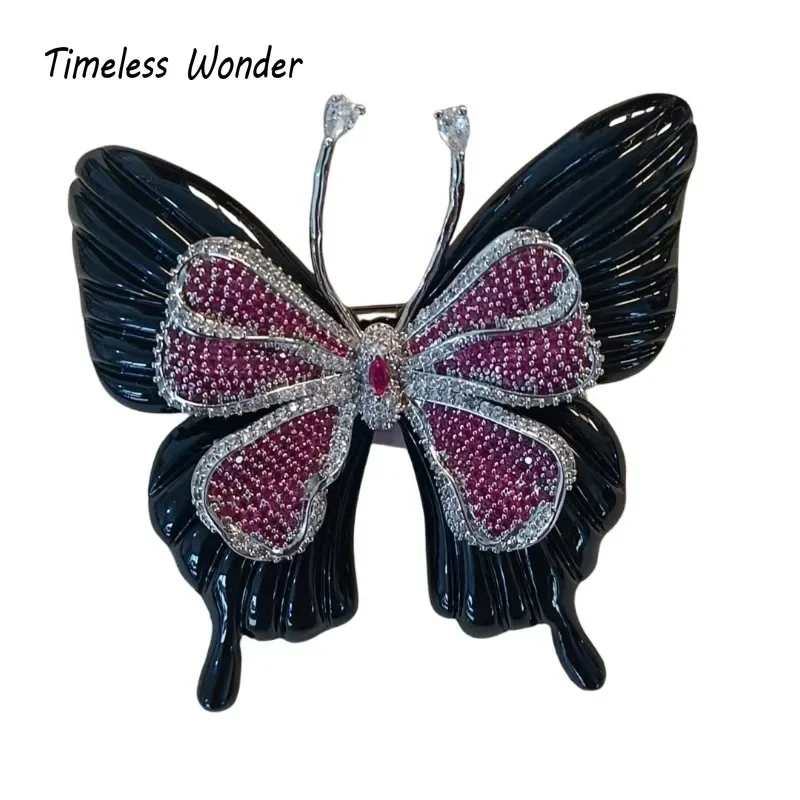 

Вневременная чудесная потрясающая брошь-бабочка из циркония из смолы, булавки для женщин, дизайнерские ювелирные изделия, подиумный топ, подарок, модный милый редкий микс 5283
