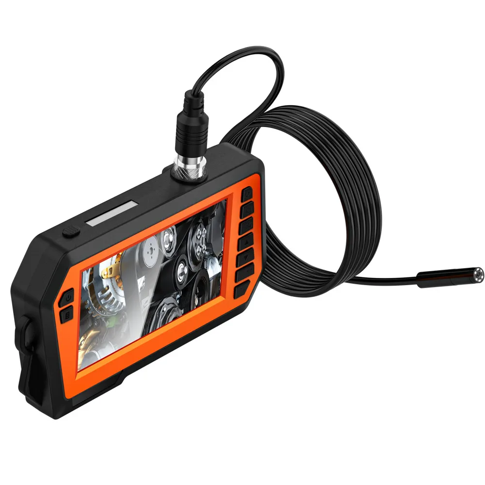 4.3 'Ips Scherm Industriële Endoscoop Camera Hd 1080P 2 Meter Pijp Riool Inspectie Borescope Ip68 Waterdichte Led 2600Mah