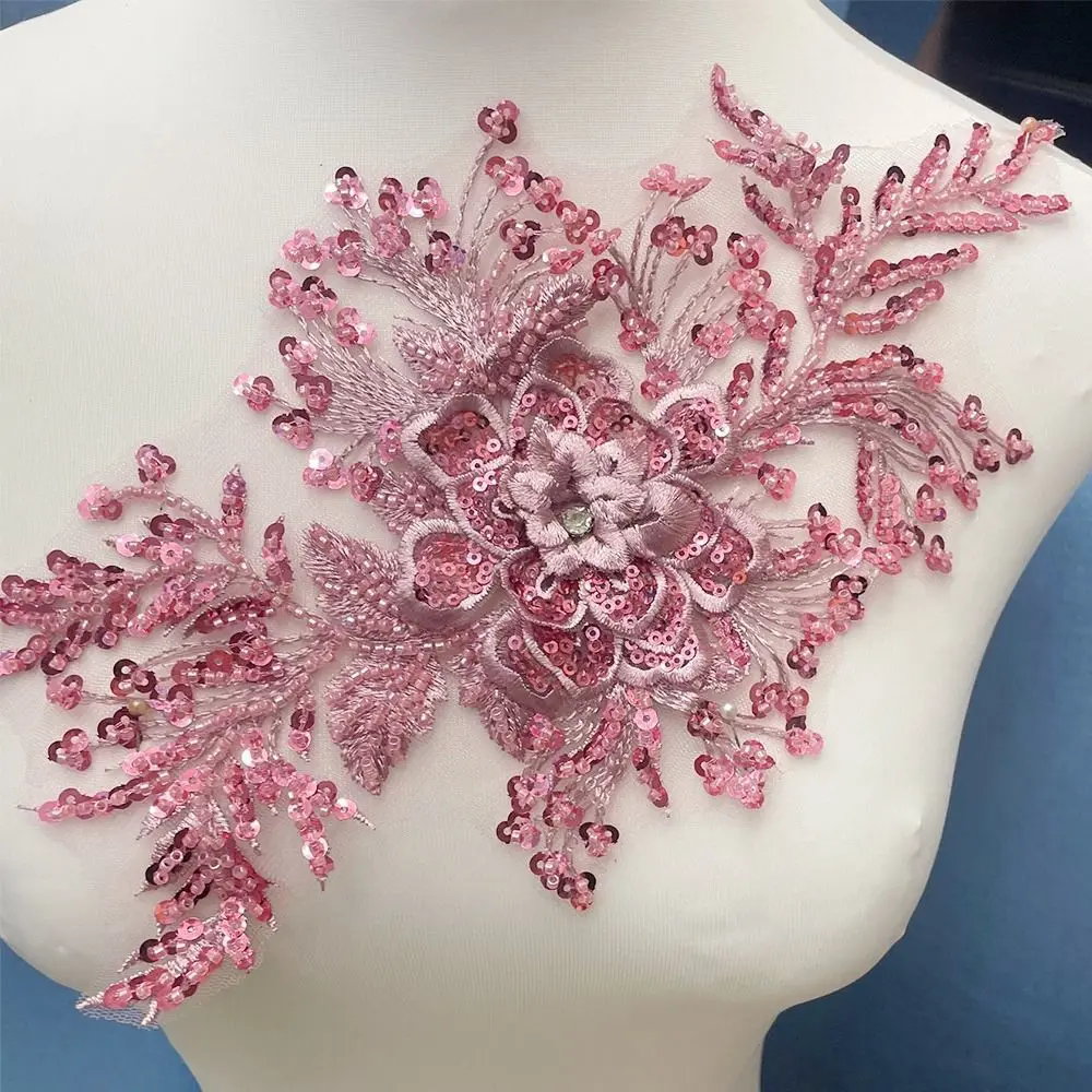 

Цветные аппликации из кружева, цветочные наклейки, тканевые элементы, бисерные аксессуары, украшения для свадебных платьев, вышивка, декоративные элементы