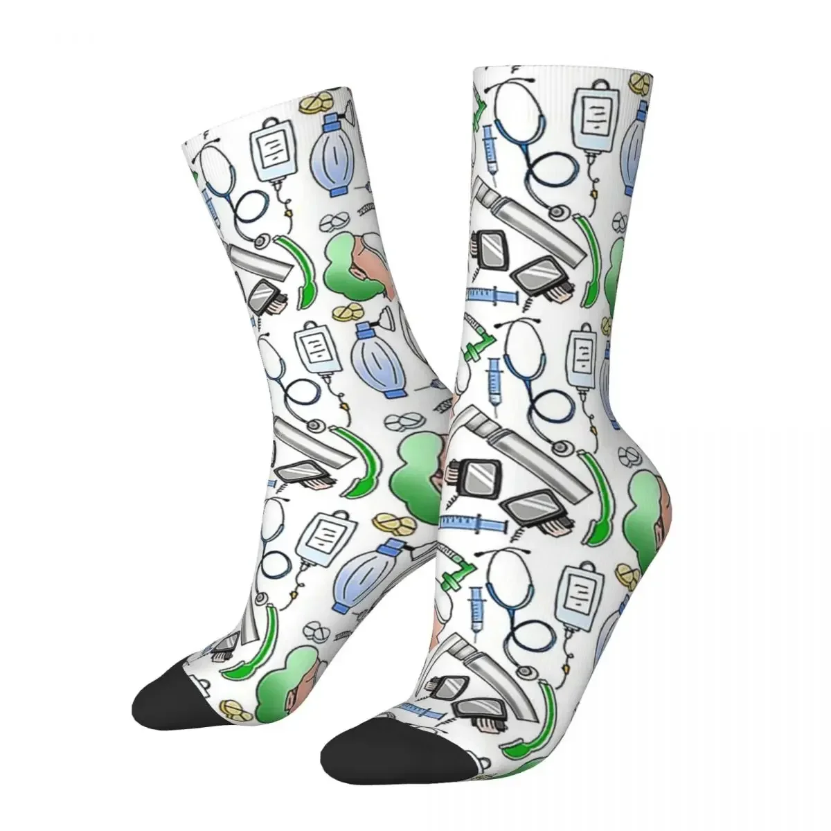 Chaussettes d'anesthésie Harajuku, bas super doux, chaussettes longues toutes saisons, accessoires pour cadeau d'anniversaire unisexe