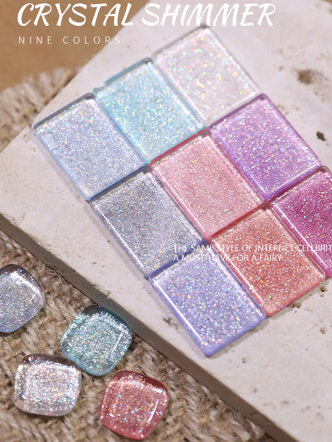 1-12pcs WS Dreamy Pearl Fairy Glitter เล็บ Mermaid Girl 2024 ยอดนิยมประกายเจลเล็บเล็บอุปกรณ์คริสต์มาสเล็บ