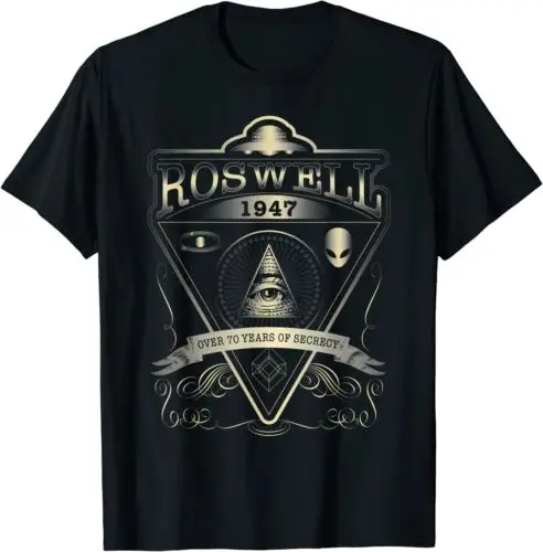  Roswell 1947 Alien T-Shirt - Vintage Style UFO, Area 51 Tee S-5xl