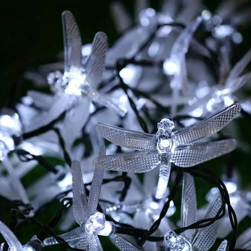 

Solar LED Dragonfly Garden Decorative Lights Waterproof 6.5M 30LEDS Fairy Light Outdoor Garden Yard Patio Wedding Party