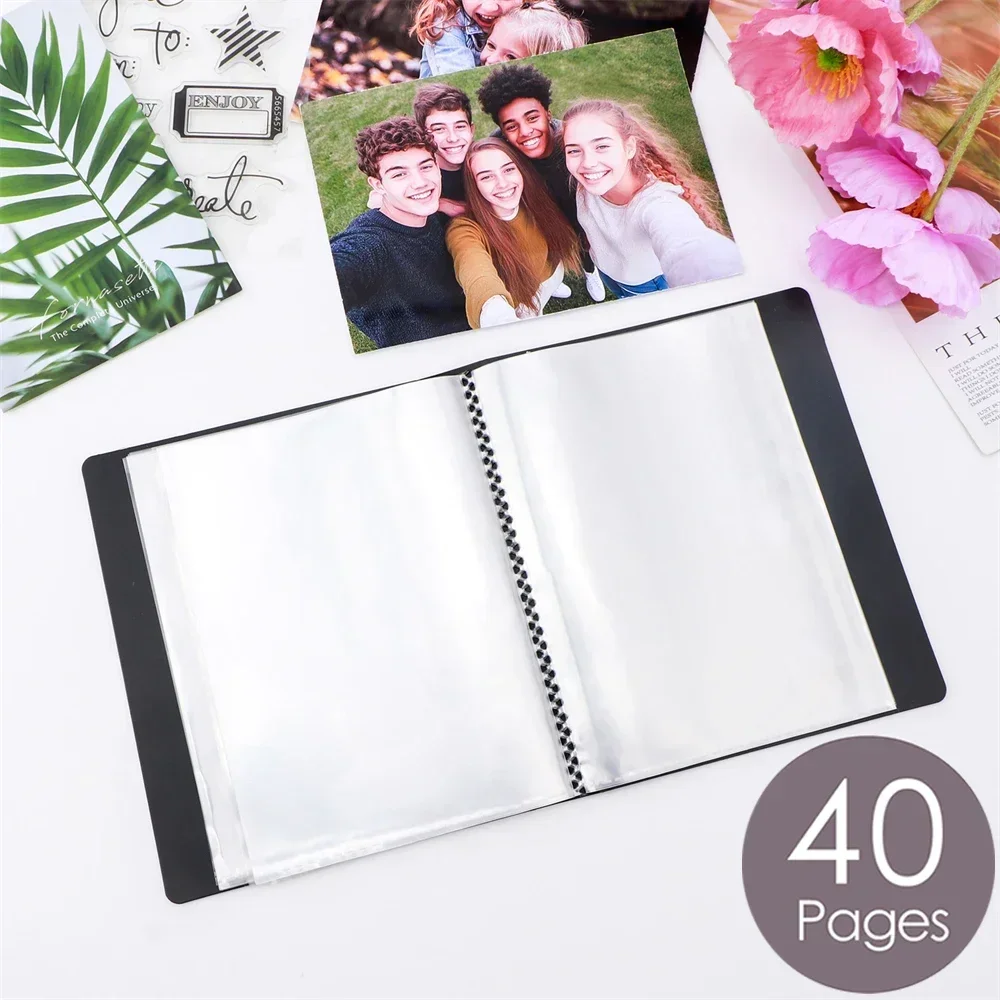 Multipurpose A6 Size Sticker Photo Storage Album with 40 Pages Book Binder For Stamps& Dies Storage Book Organizer Folder Bags