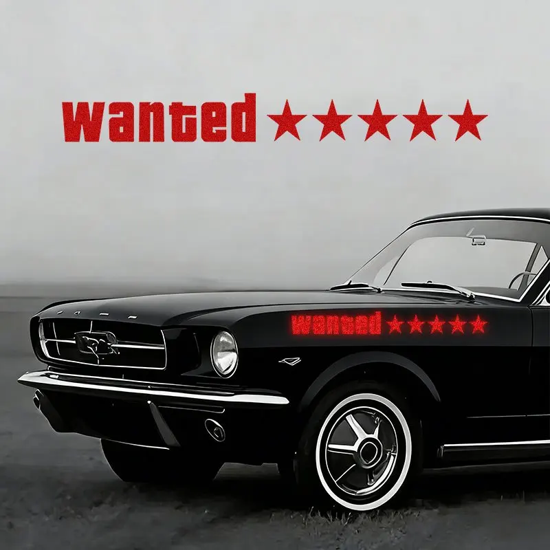 

2 шт. виниловых наклеек-плакатов с изображением Wanted-плаката для автомобиля - водонепроницаемые универсальные стикеры для лобового стекла и боковых окон авто, декор для автомобиля своими руками