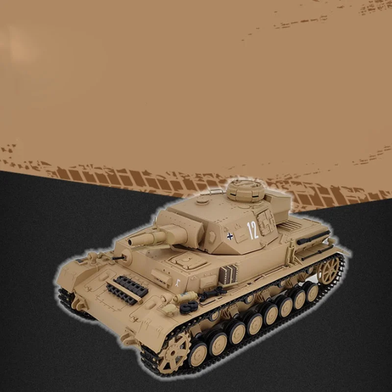 Henlong 3858-1 Medium Combat Remote Controlled Competitive Tank Car Collection Simulation Model Tank Children'S Toy Birthday Gif
