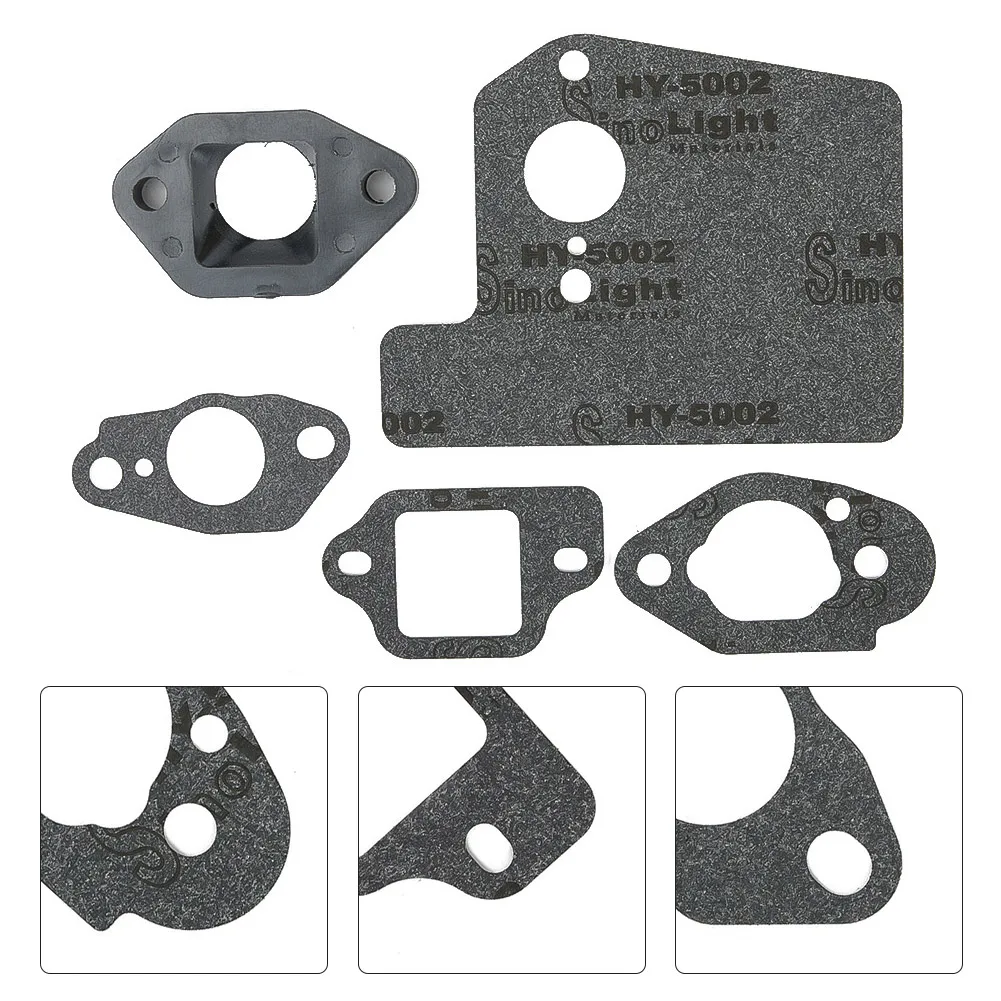 Set Carburetor GCV190 Gasket HRR216K4 HRR216K5 Insulator Model Attachments Chainsaw Parts Chainsaw Parts Spare Part