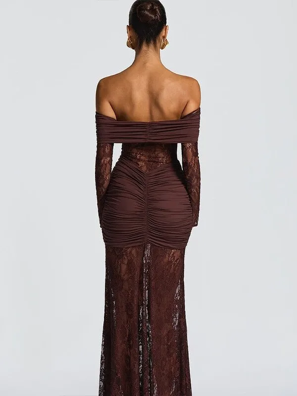 

Summer 2026 Sexy Lace Strapl Long High Waist Fi Tail Gown Women's