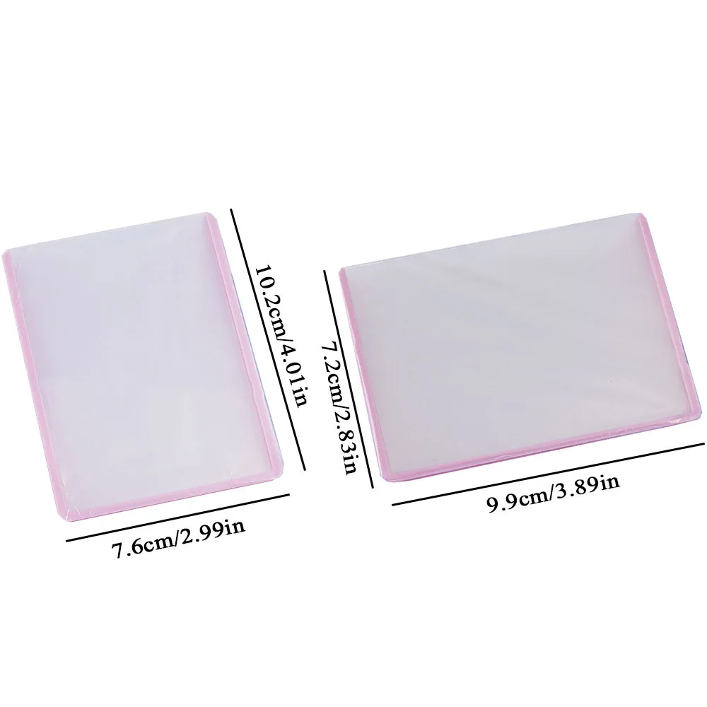 10PCS Hard Card Sleeve Photocard Holder Guka Id Card Holder Film Covered Small Card Protection Classic Cute B8 High Transparency