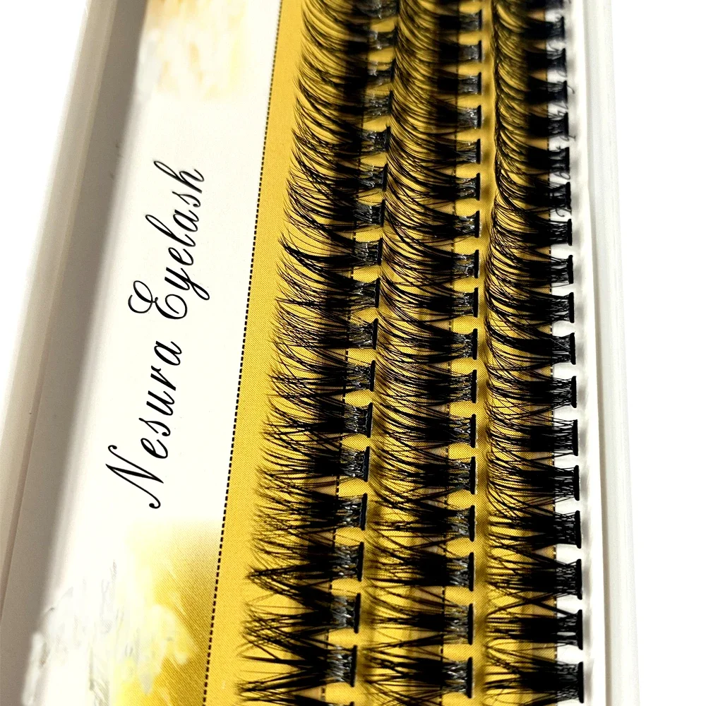 Personnalisation client VIP 40D 60D 80D cils de vison 60 paquets extension de cils naturels 3D russie grappe de cils individuelle