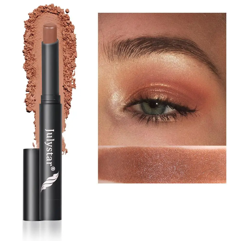 Sombra impermeável vara, diamante Shimmer Highlighter, 6 cores duradouras pigmentadas longas, caneta lápis, sombra ultra creme, X1q0