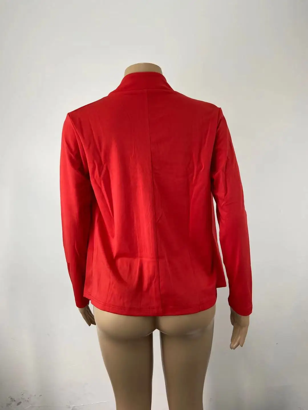 Zagros Spring Autumn Women Blazer, Casual Long Sleeve Solid Elegant Office Jacket Plus Size S-5XL