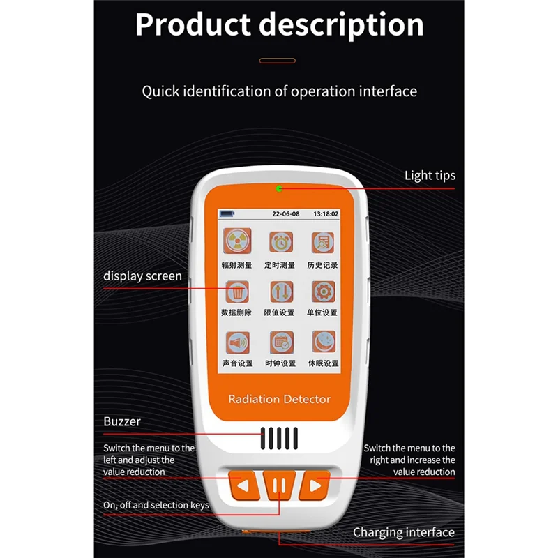 B47C Xy-Ray Geiger GM Counter Nuclear Radiation Detector