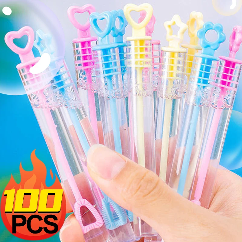 100/50PCS Mini Cute Bubble Empty Tube Toy Kid Birthday Party Favors School Gift Wedding Guests Souvenirs Pinata Rewards for Kids