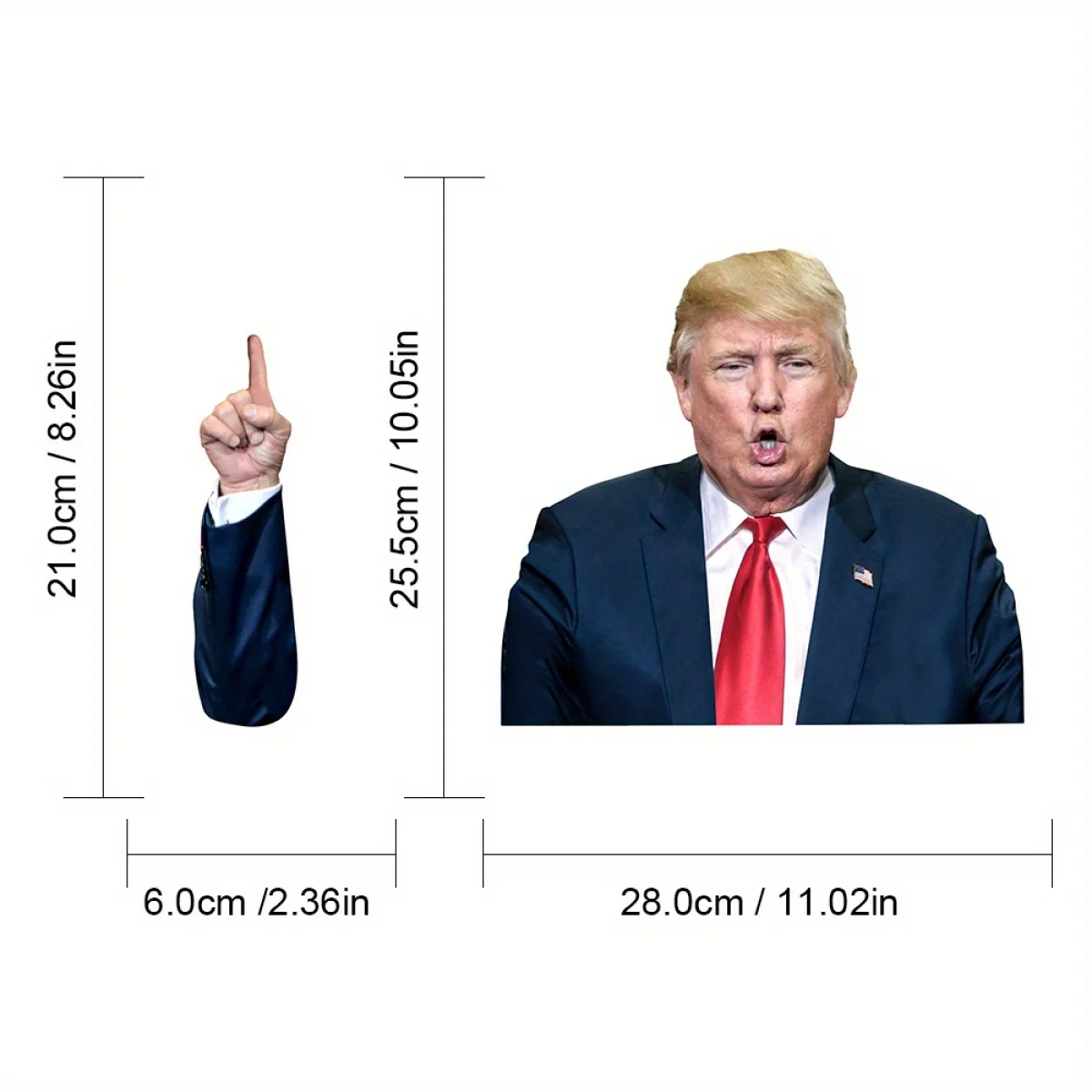 Trump Rain Car Rear Window Wiper Sticker: Waterproof Car Sticker for Rear Vehicle Windshield,gift, Decal Vinyl, Waterproof