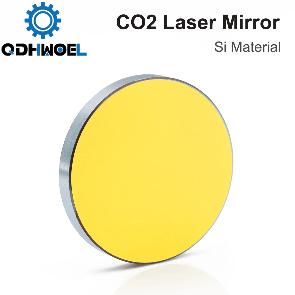 Imagem -02 - Qdhwoel-espelhos Reflexivos de Silicone Banhado a Ouro Gravador a Laser Co2 Dia19 20 25 30 38.1 mm de Diâmetro Pcs por Lote