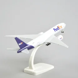 20cm Metal Alloy Plane Model Air FedEx  Express B777Aircraft Airlines Airplane Model w Stand Gift