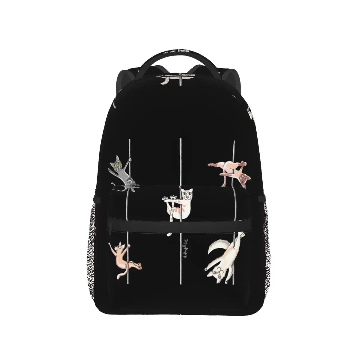 القطب القطط في اللعب على ظهره رائجة البيع Daypack سعة كبيرة الأطفال BookBag حقيبة مدرسية حقائب الكتف للرجال والنساء